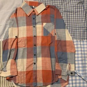 Cute, light, button down shirt